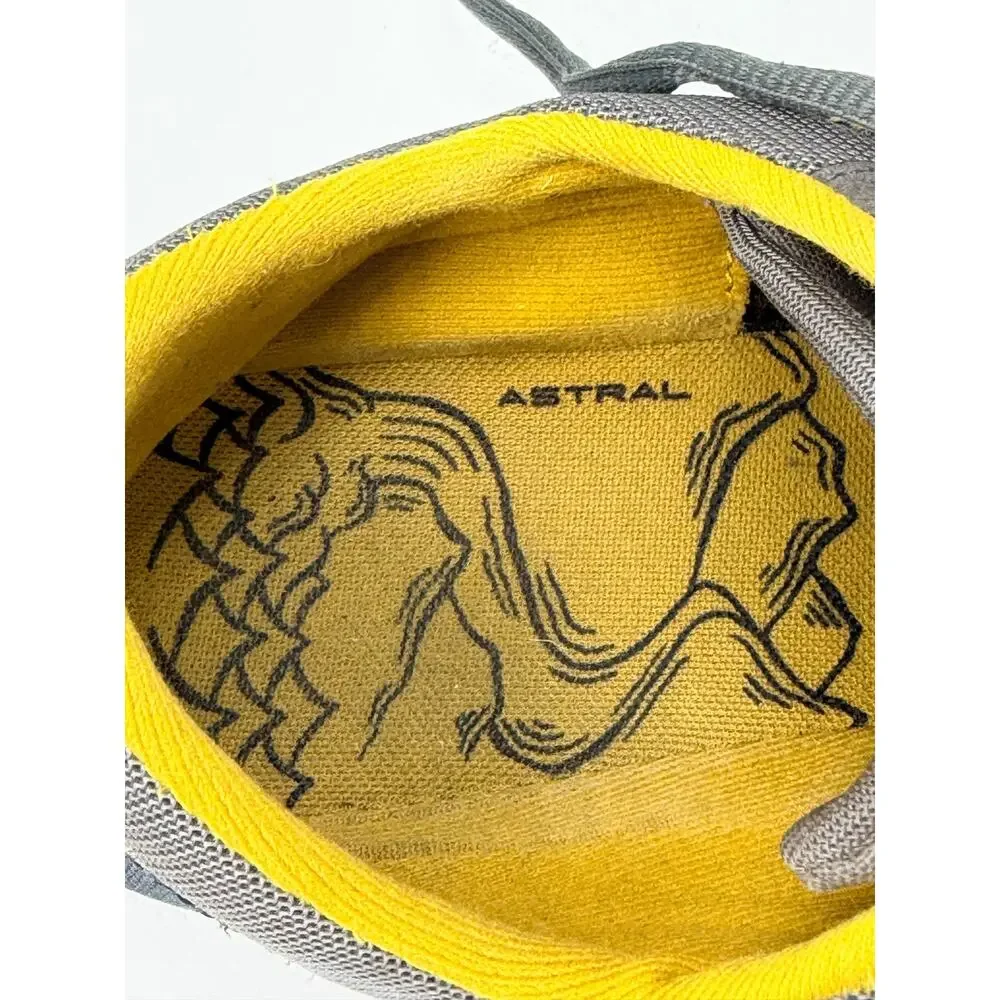Astral Brewer 2.0 Water Shoes Mens 10 Navy Gray Yellow Minimalist Hiking Boating